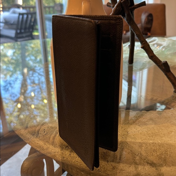 Authentic Louis Vuitton Textured Black Leather Accessory Wallet - Picture 1 of 16